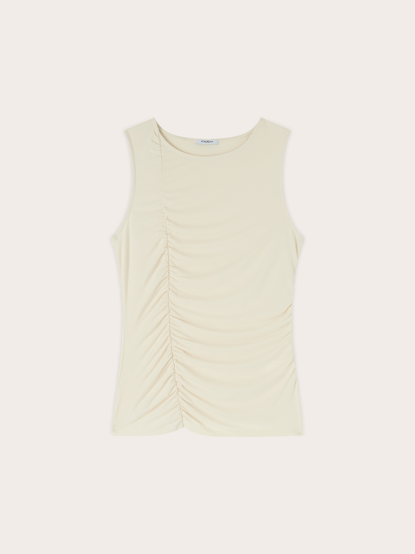 Jersey-Top mit Drapierung vorne image number 4