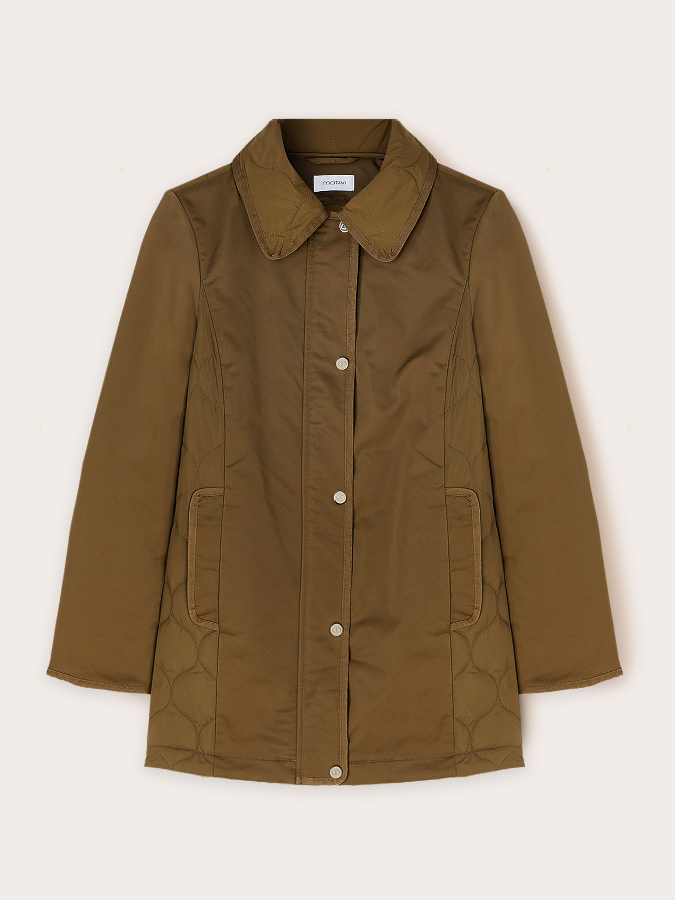 Quilted jacket in nylon and satin image number 4