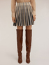 Pleated lurex knit skirt image number 3