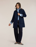 Reversible double mixed wool coat image number 4