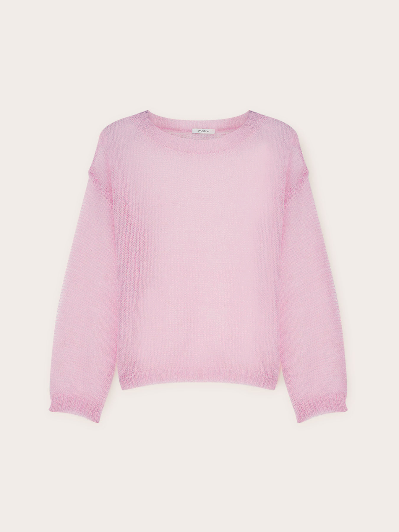 Mohair-Pullover mit rundem Ausschnitt image number 4