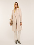 Midi wool blend coat with belt image number 0