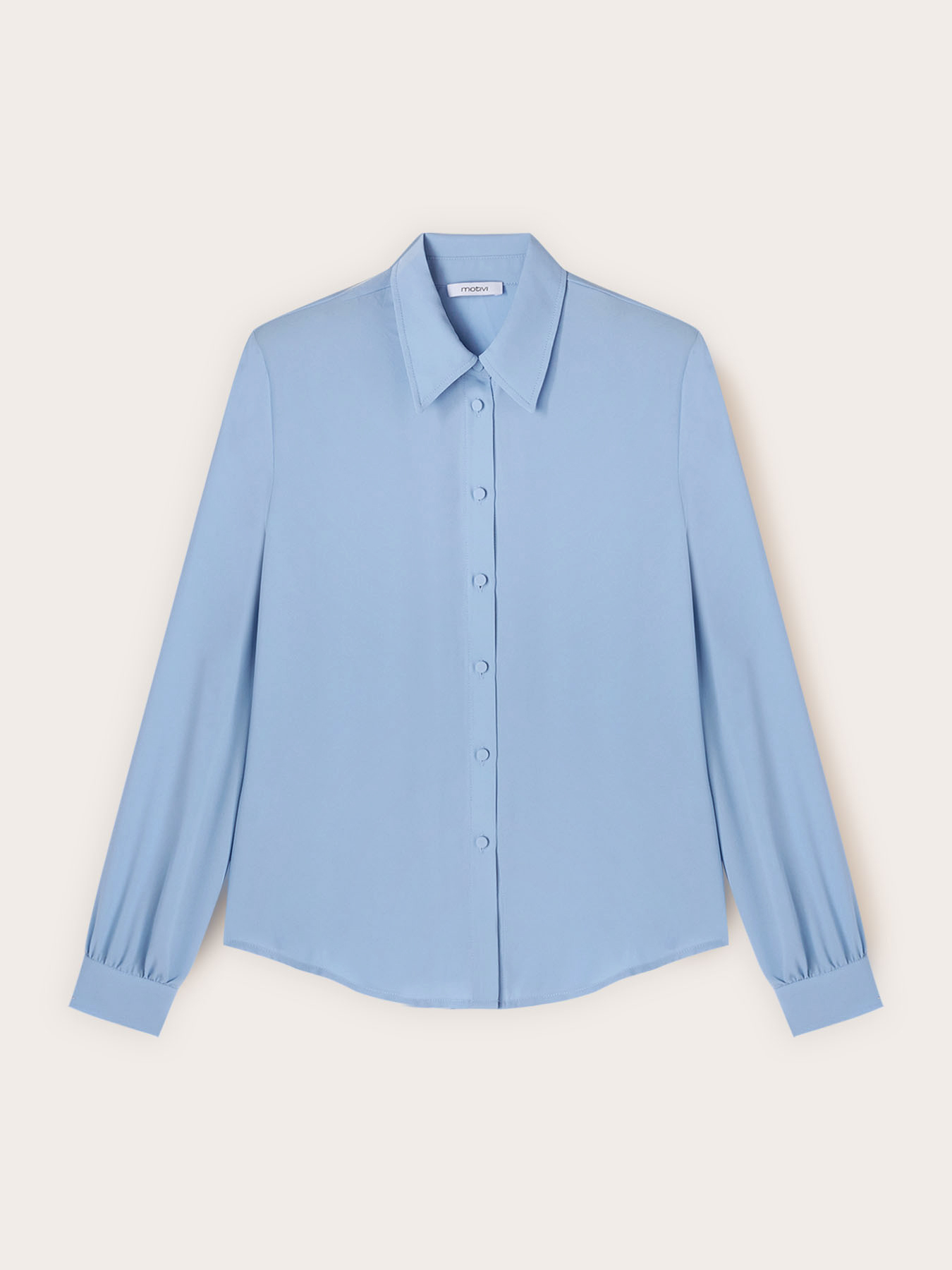 Camicia con bottoni foderati image number 4