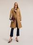 Doppelreihiger Trenchcoat mit G&uuml;rtel aus Baumwollmischung image number 2