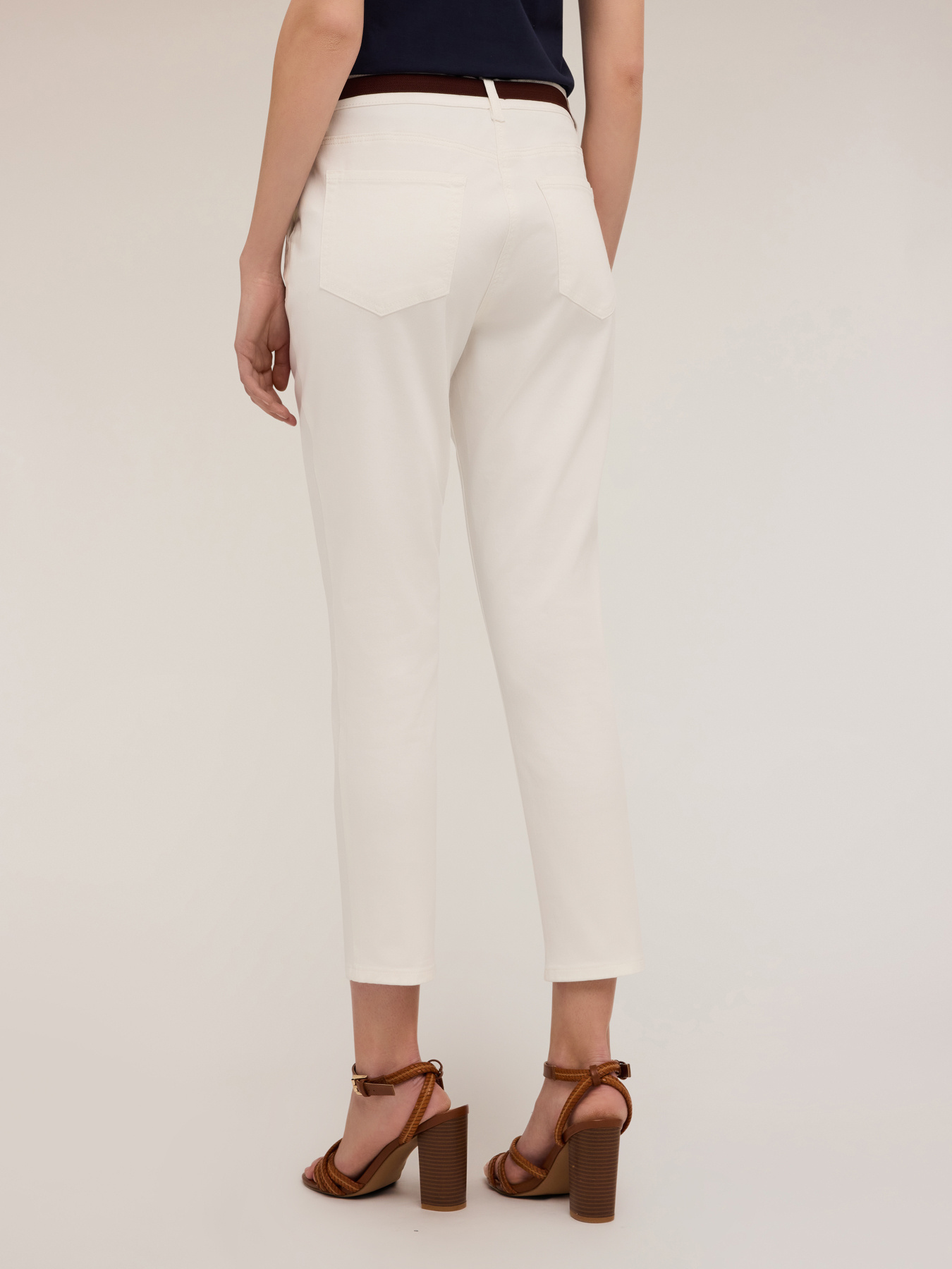 Regular trousers with metal buttons image number 1