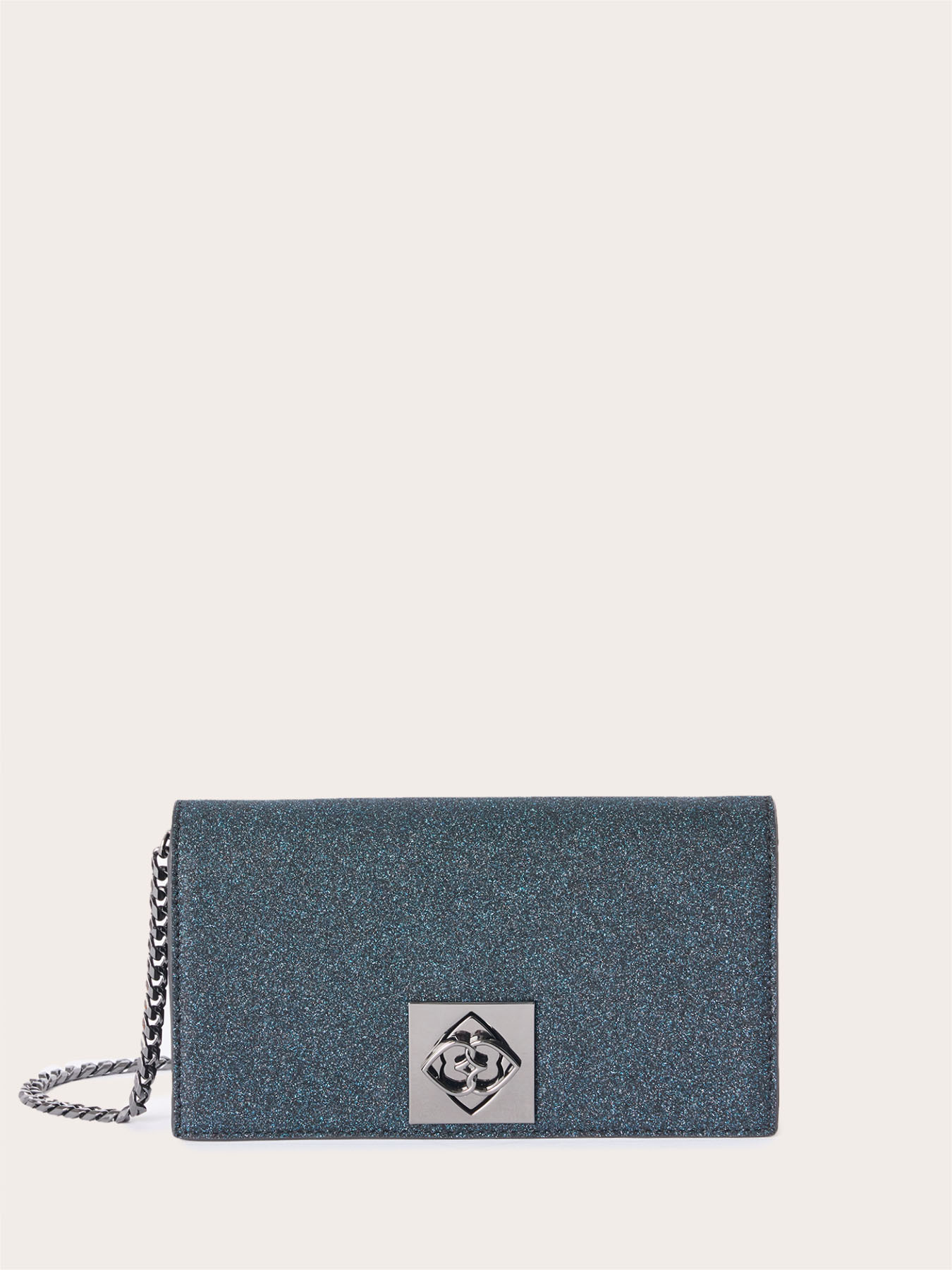Glitter-coated fabric Wallet Bag image number 1