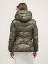 Padded jacket with hood and double zipper image number 1