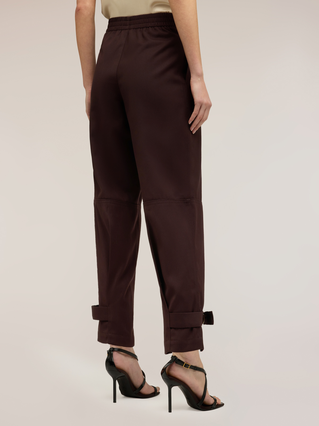 Pantalon en polyviscose avec ceintures image number 1