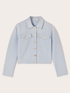 Denim-style tweed jacket image number 4