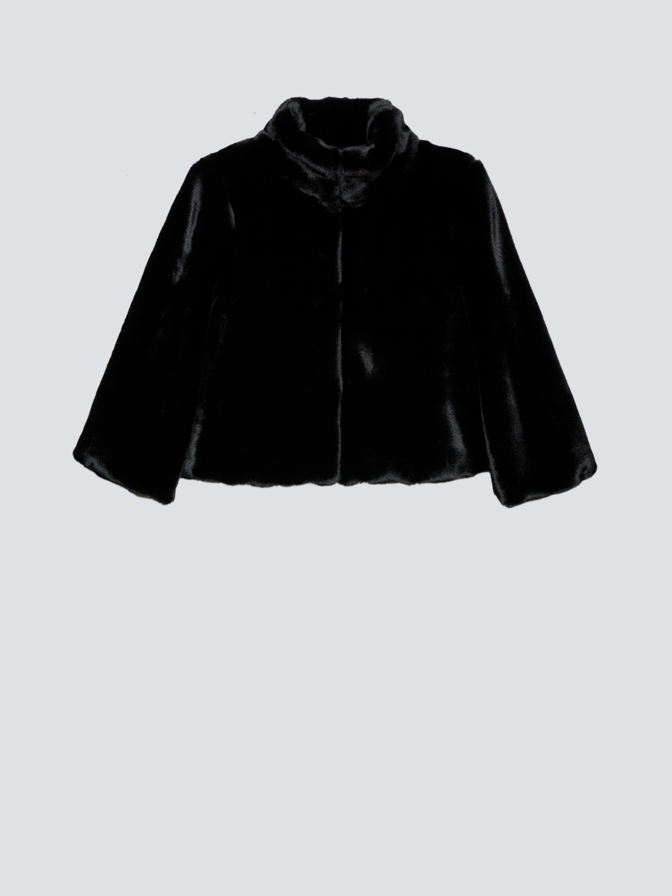 Cappotto corto in simil pelliccia image number 3