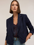 Double-breasted short jacket in cady image number 3
