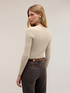 Ribbed fine lurex knitwear image number 1