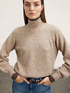 Ribbed knit turtle neck image number 2