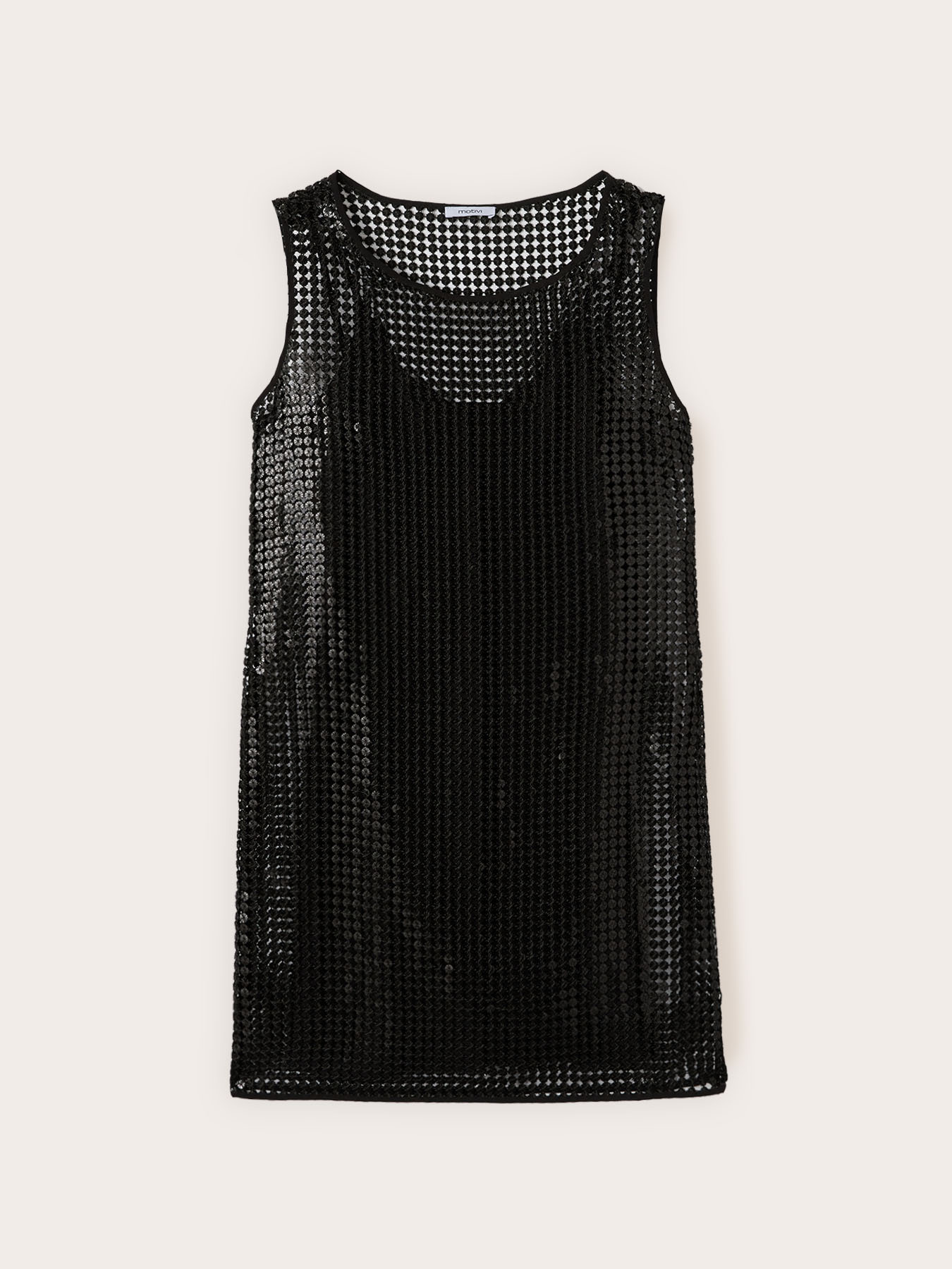 Kurzes Netzkleid mit Pailletten image number 4