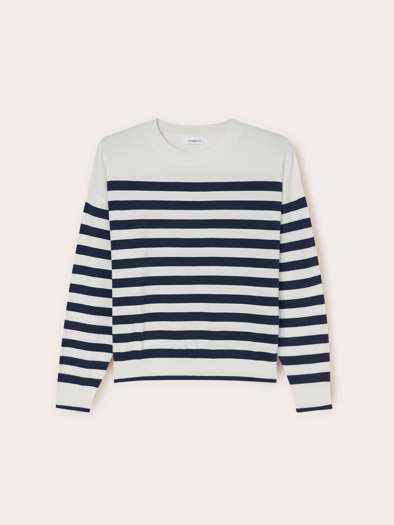 Striped knit pullover image number 4
