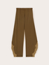 Palazzo pants in satin with lace image number 4