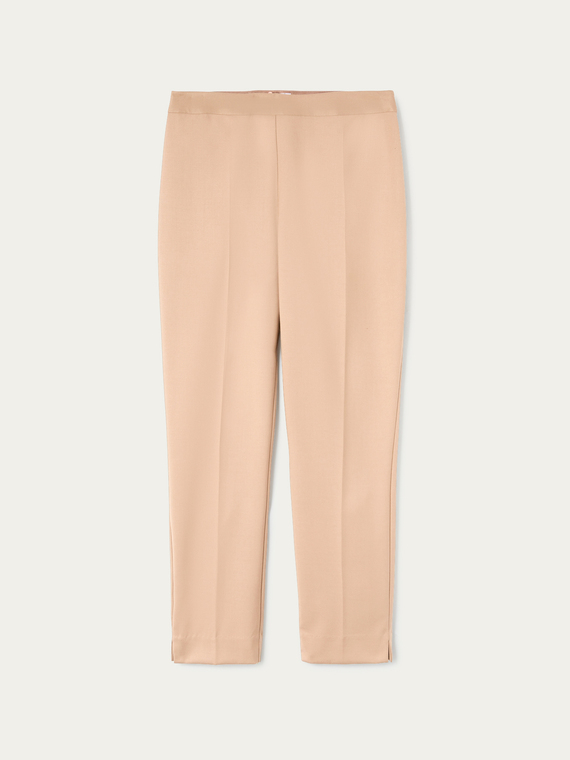 Pantalones regular de color liso