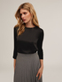 Tricou basic din două materiale image number 3