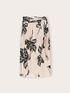Floral print sarong skirt image number 5