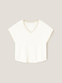 Satin kimono T-shirt with lurex trims image number 4