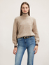 Ribbed knit turtle neck image number 0