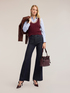 High-waisted flare jeans image number 0
