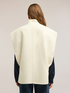 Sleeveless wool blend cape image number 1