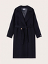 Double-breasted wool blend coat with belt image number 4