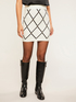Jupe en maille jacquard &agrave; motif de losanges image number 0