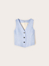 Tailored linen vest image number 4