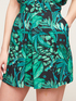 Jungle pattern viscose shorts image number 2