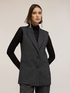 Gilet sartoriale tinto filo con revers image number 2