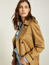 Trench coat with ruffled hem image number 0