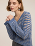 Perforated sweater with flare sleeves image number 3