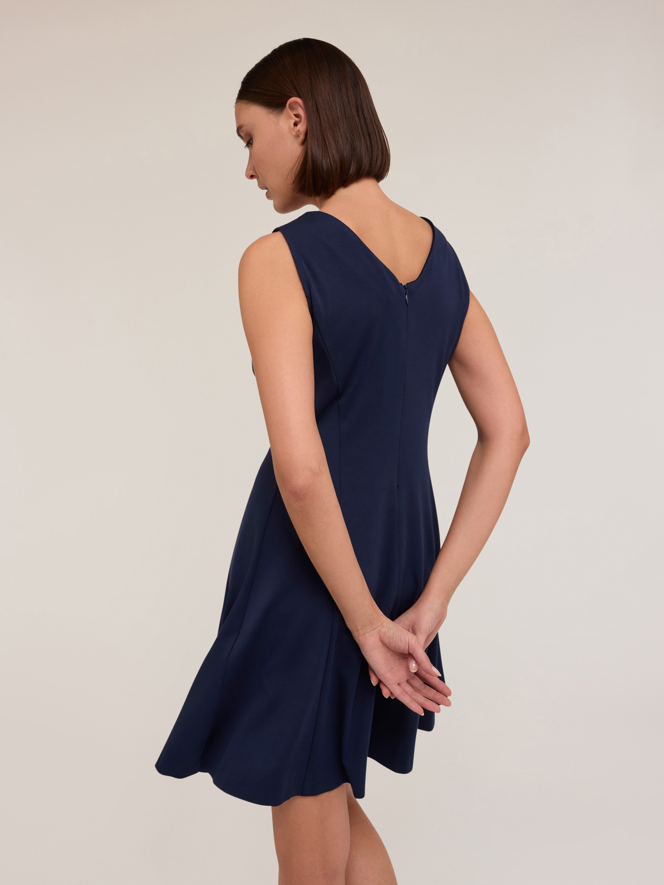 Mini dress in punto milano image number 1