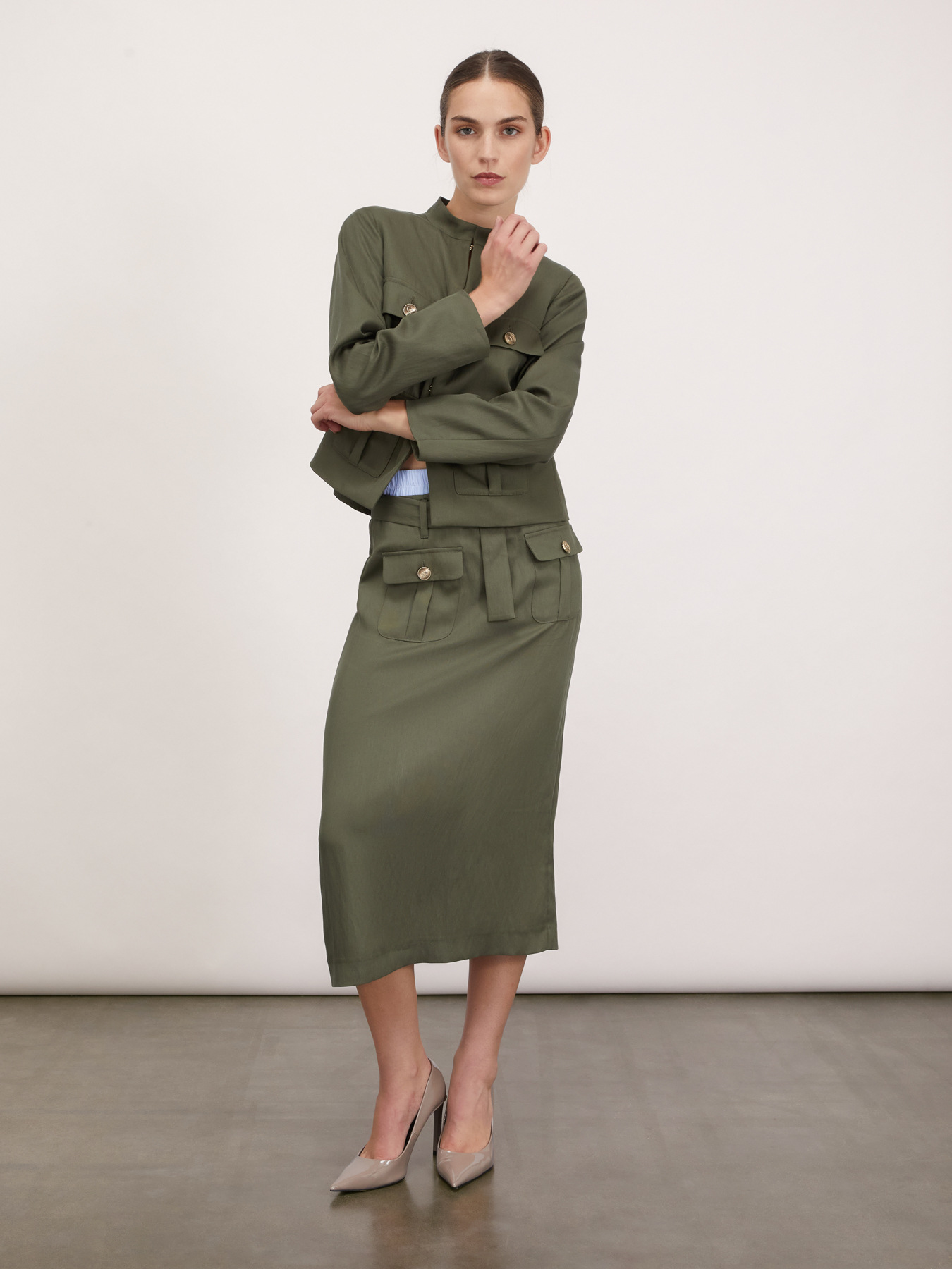 Safari jacket with pockets image number 4