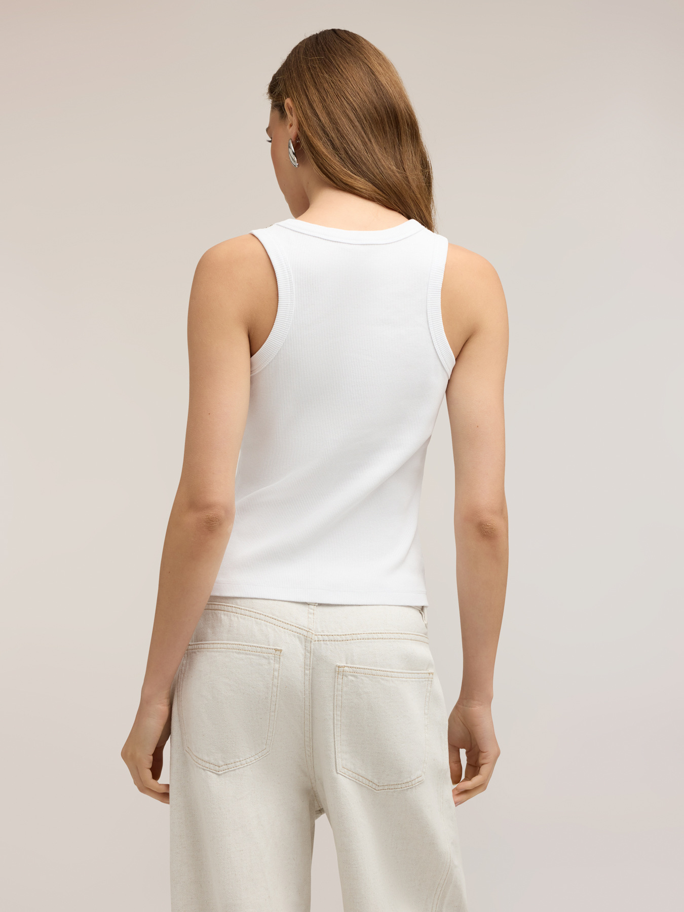 Top with rhinestones on the neckline image number 1
