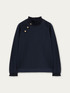 Solid colour sweatshirt with metal buttons image number 3