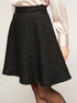 Minifalda circular en tweed lúrex image number 2