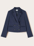 Double-breasted short jacket in cady image number 4