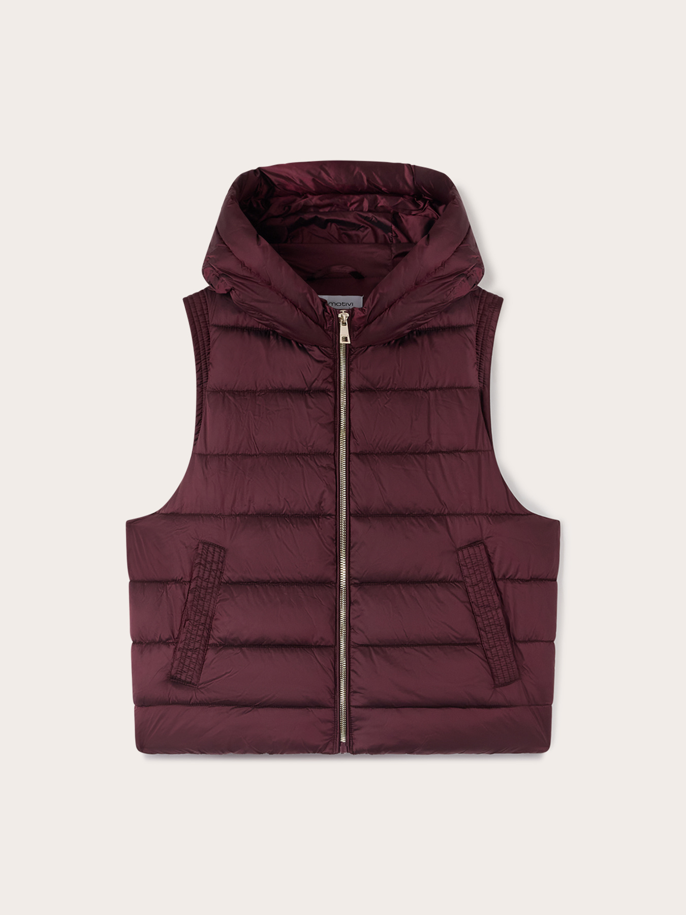 Hooded padded gilet image number 4