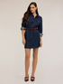 Rochie scurtă tip cămașă din denim image number 2