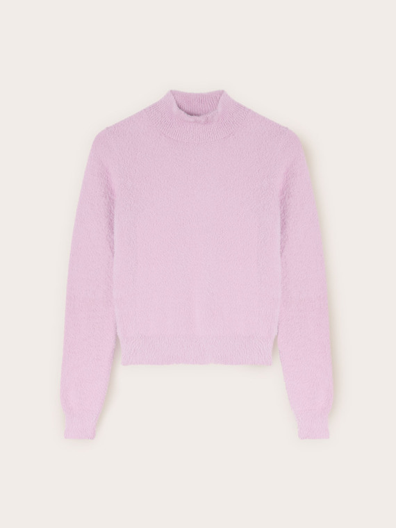 Turtleneck sweater in viscose blend