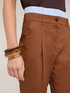 Pantaloni carrot in tela di cotone image number 3