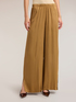 Palazzo pants in viscose satin image number 2