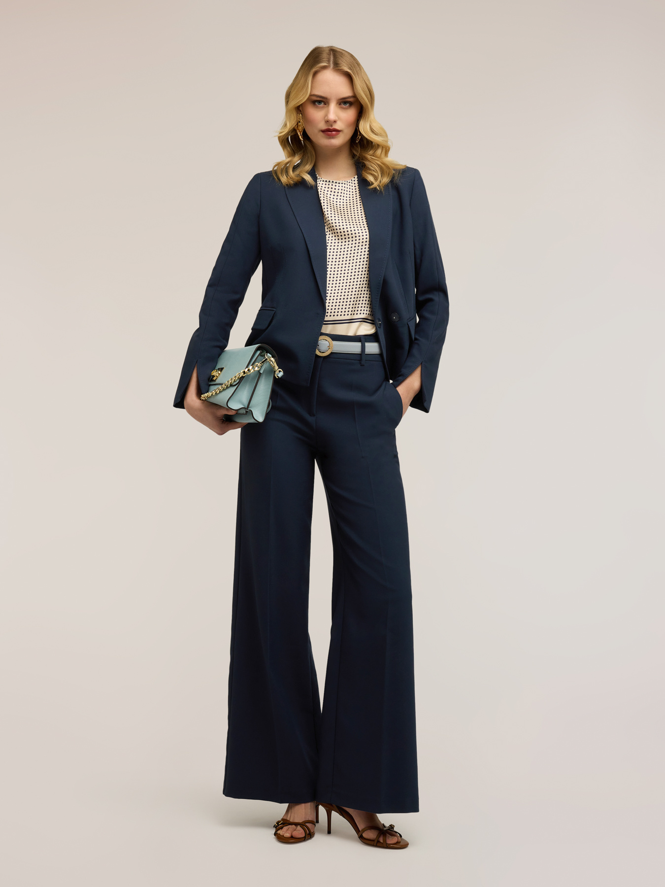 Blazer with slit at sleeve hem image number 2