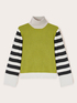 Pull avec manches &agrave; rayures image number 4