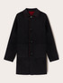 Manteau r&eacute;versible en drap de laine m&eacute;lang&eacute;e image number 6
