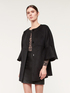 Wool blend coat with bell sleeves image number 0