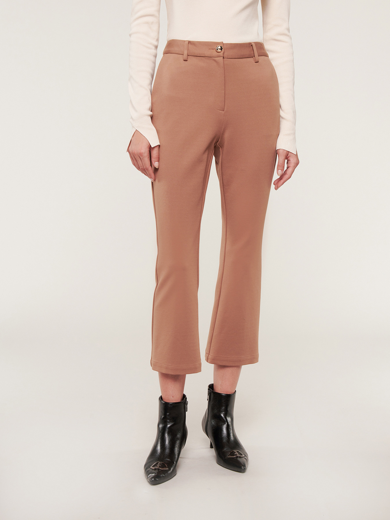 Milano-stitch kick flare trousers image number 0